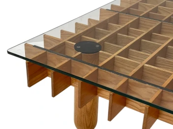 XL Kyoto Graphic Coffee Table by Gianfranco Frattini for Ghianda / Knoll, 1974